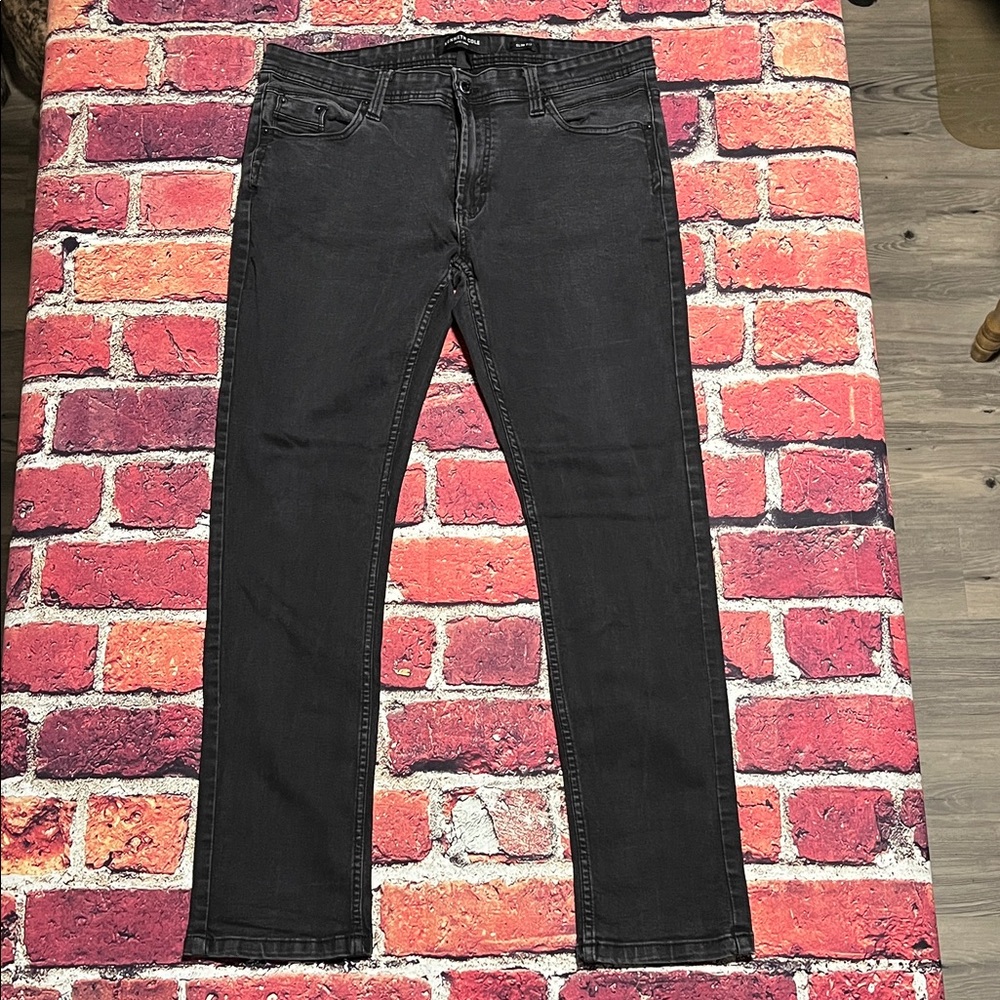 Kenneth Cole Men's Charcoal Skinny Jeans